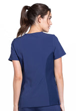 Load image into Gallery viewer, Mock Wrap Knit Panel Top