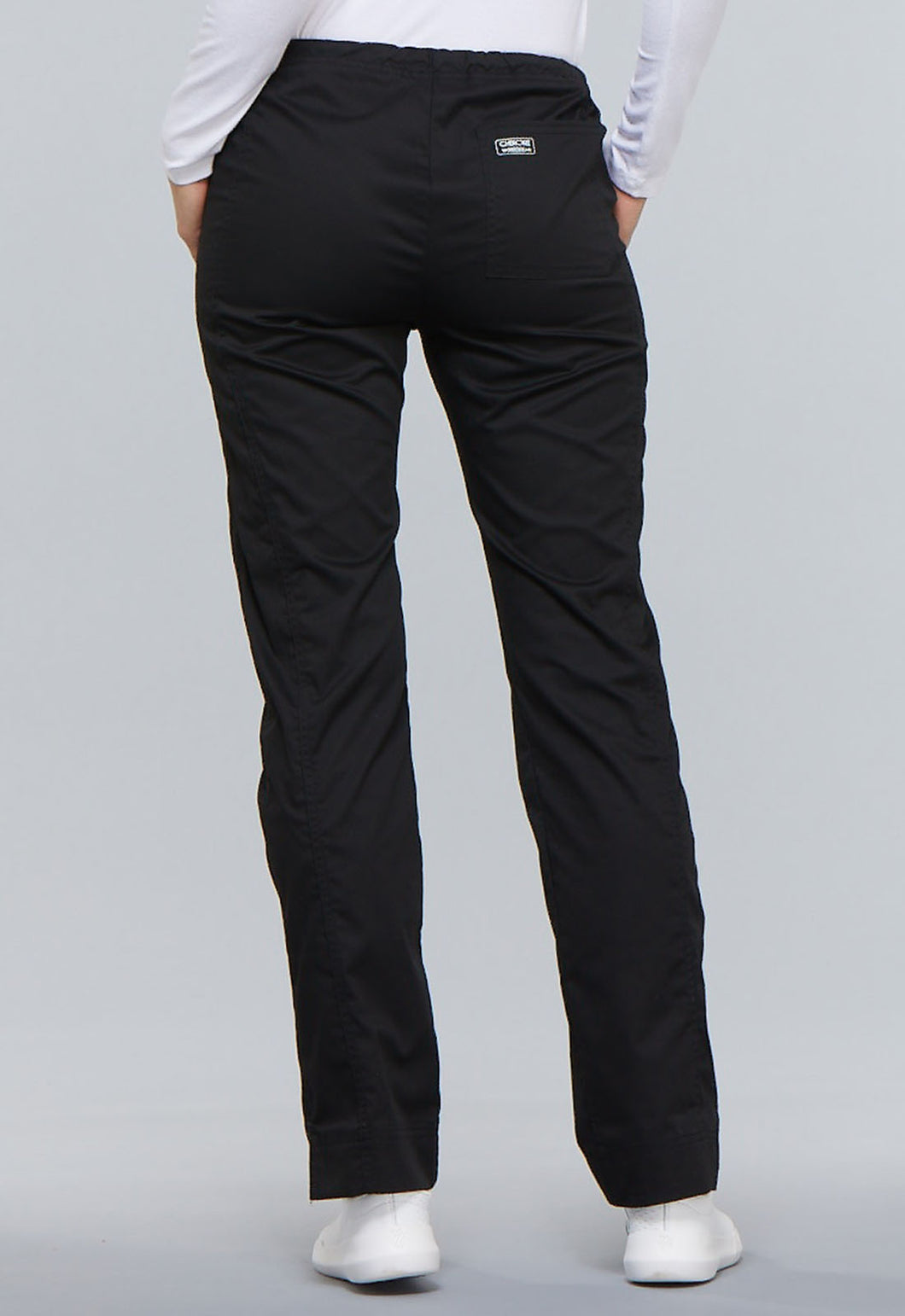 Mid Rise Straight Leg Drawstring Pant
