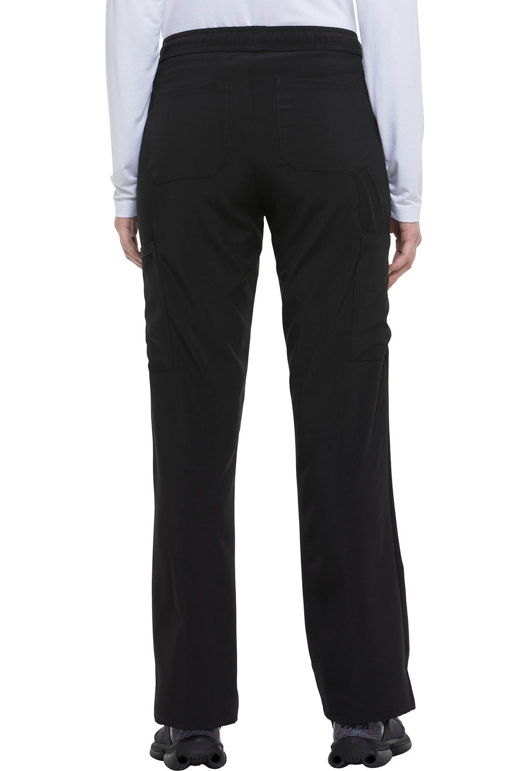 Mid Rise Straight Leg Drawstring Pant
