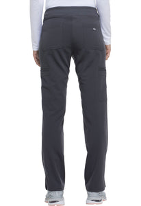 Mid Rise Rib Knit Waistband Pant