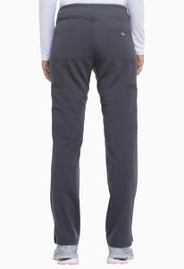 Mid Rise Rib Knit Waistband Pant