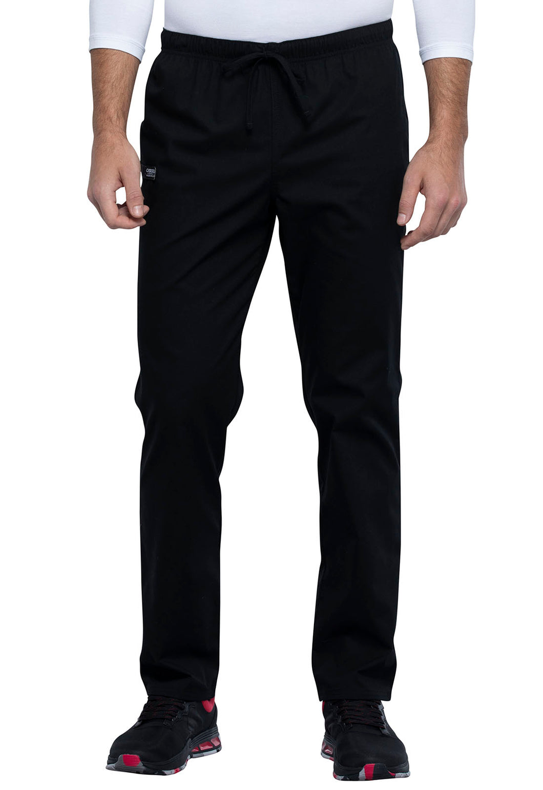 63% Polyester 34% Cotton 3% Spandex