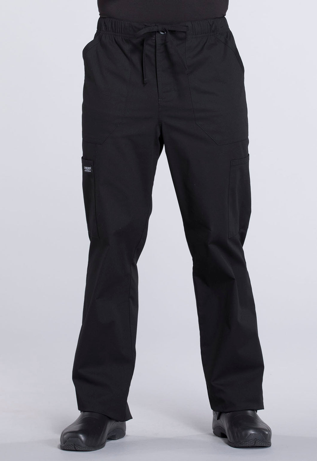 63% Polyester 34% Cotton 3% Spandex