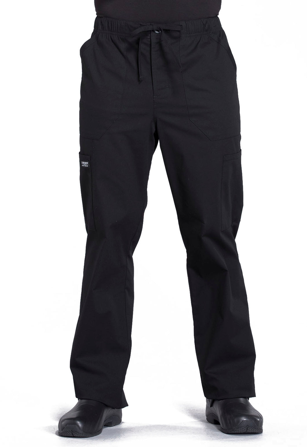 63% Polyester 34% Cotton 3% Spandex