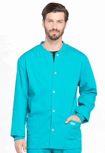 63% Polyester 34% Cotton 3% Spandex