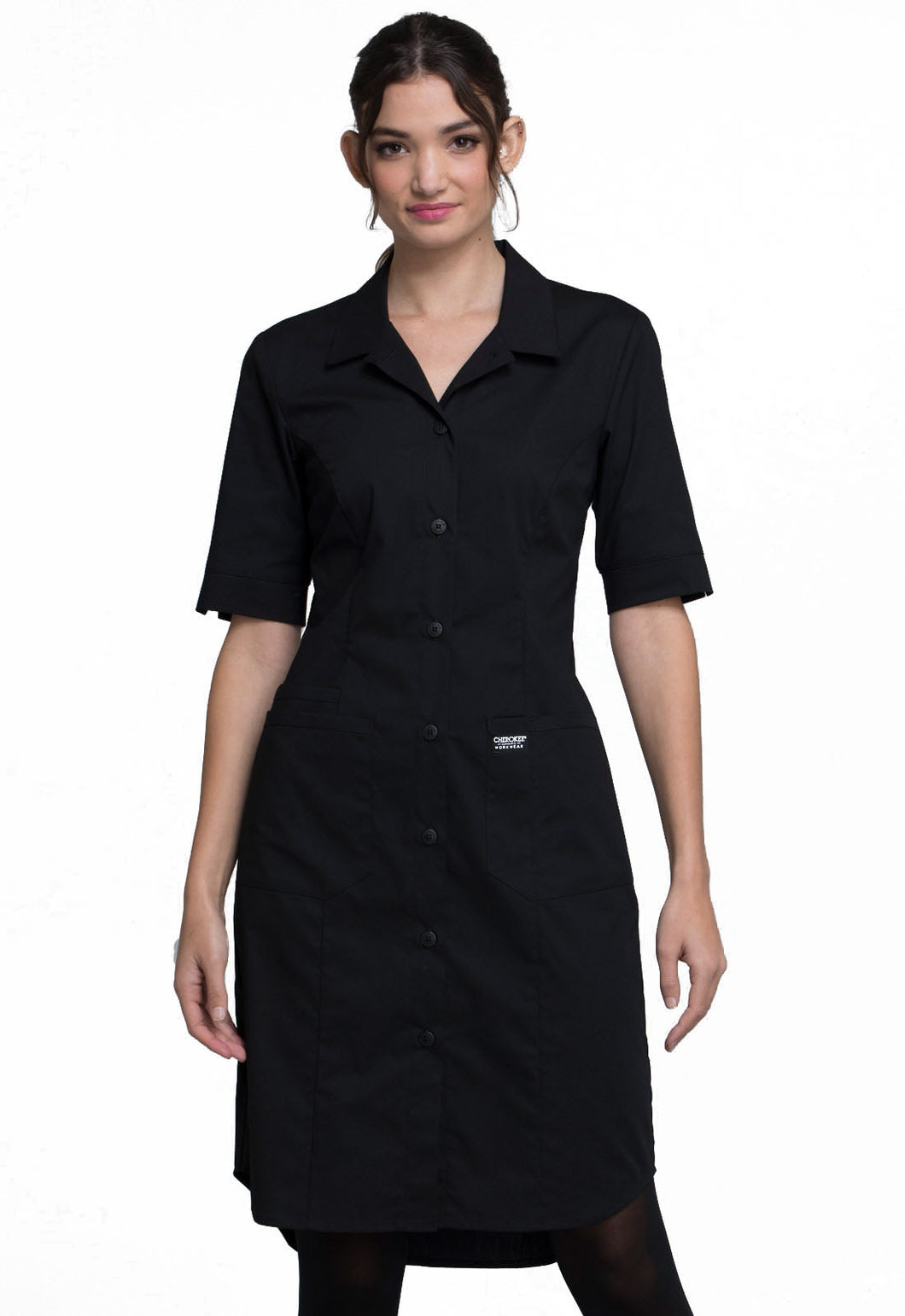 63% Polyester 34% Cotton 3% Spandex